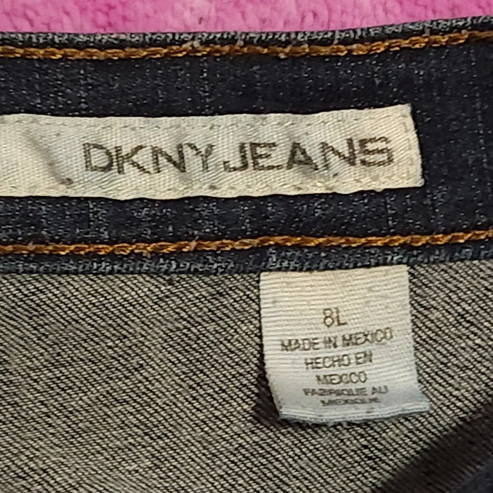 DKNY Jeans Women's 8L Bootcut‎ Blue Denim Stretch Jeans Long Inseam